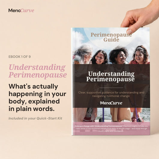 Understanding Perimenopause Guide cover, ebook 1 of 9 in the Perimenopause Quick-Start Kit