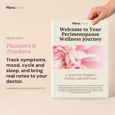 Perimenopause Planners and Trackers cover, printable ebook 9 of 9 in the Quick-Start Kit