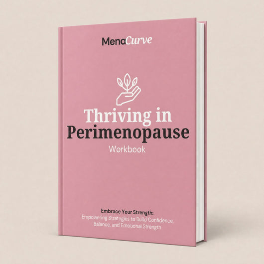 Thriving in Perimenopause Workbook – digital guide cover (PDF)